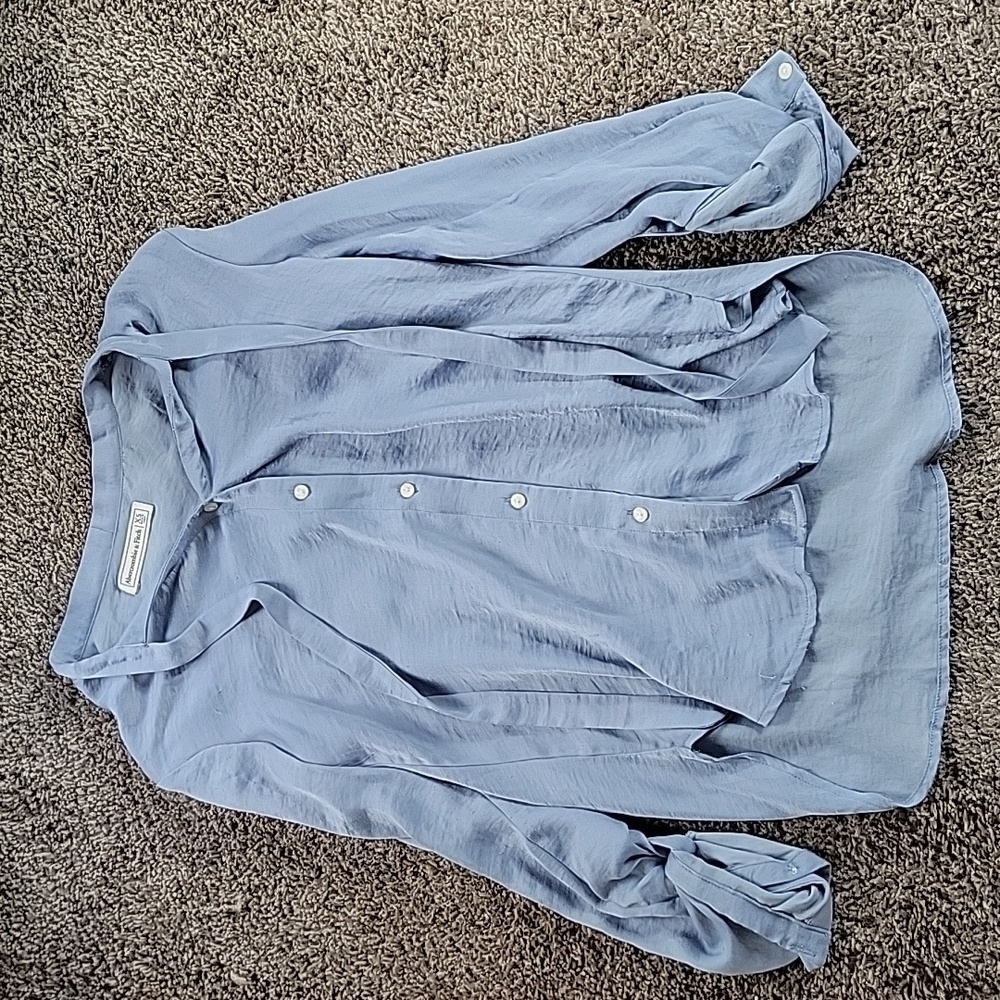 Abercrombie and Fitch semi sheer small button top